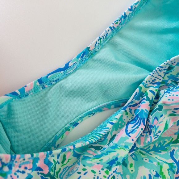 Lilly Pulitzer Brin One Piece Swimsuit Women’s Size 10 Scoop Back - Picture 8 of 9